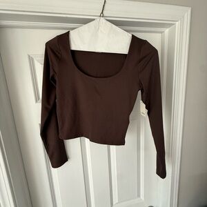 Hollister Brown Crop Top